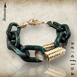 SEREFINA Resin Chain Link Bracelet-Bling Edition